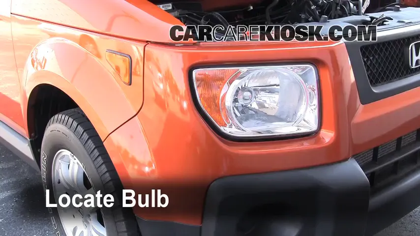 2006 Honda Element EX 2.4L 4 Cyl. Lights Headlight (replace bulb)